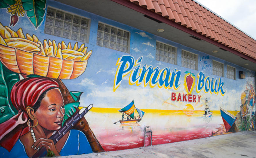 Piman Bouk bakery mural in Little Haiti